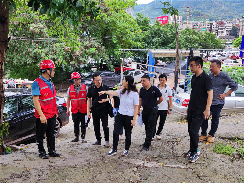丁跃萍率队赴古蔺县督导六大队地灾防治工作