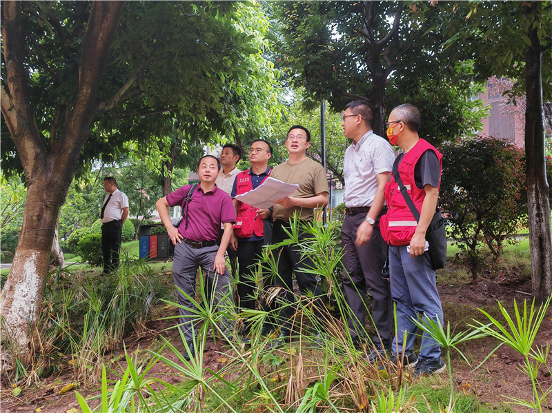 戴敬儒到古蔺县茅溪镇天富村三组松林湾滑坡应急排危工程项目检查指导工作