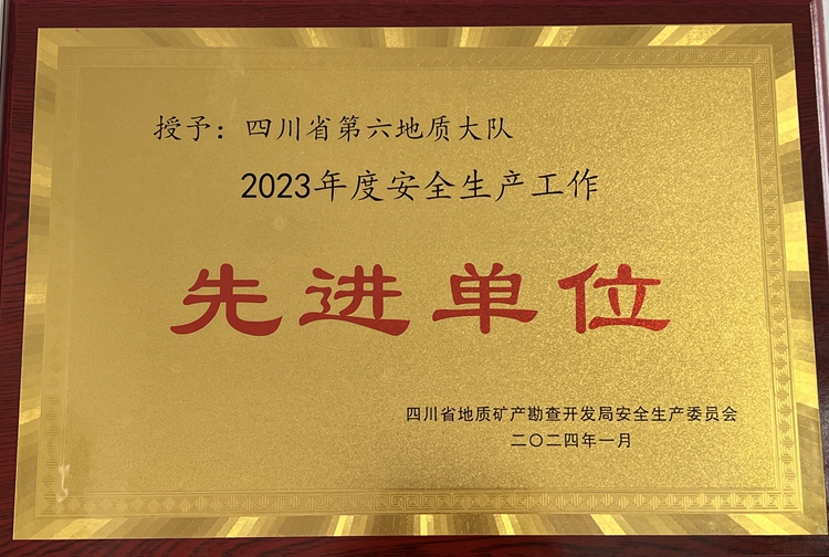 2023年度安全生产工作先进单位