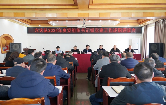 六大队召开2024年度党组织书记抓党建工作述职评议会